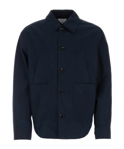 Bottega Veneta Button Casual Jacket In Black