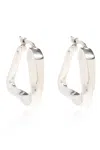 Bottega Veneta Button Earrings In White