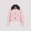 Bottega Veneta Button-front Cotton Jacket In Pink