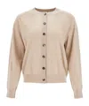 Bottega Veneta Button Long-sleeved Cardigan In Nude