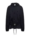 Bottega Veneta Button-up Hooded Jacket In Black