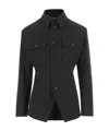 Bottega Veneta Button-up Shirt Jacket In Black