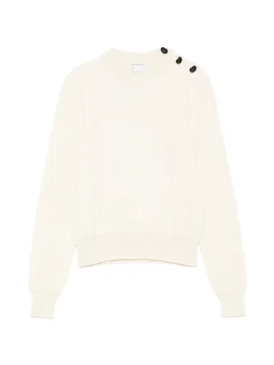 Pre-owned Bottega Veneta Button-detail Sweater In Neutrals