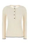 Bottega Veneta Long-sleeved Sweater In Neutral