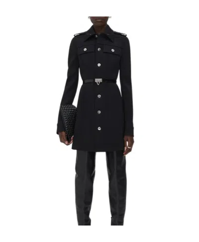 Bottega Veneta Buttoned Shirt Dress In Black