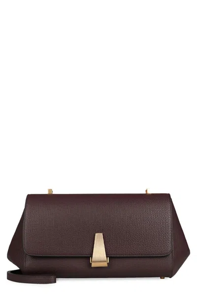 Bottega Veneta Bv Angle Leather Shoulder Bag In Purple