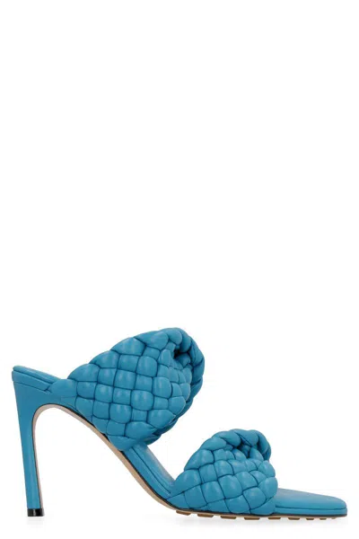 Bottega Veneta Women's Bv Bold Leather Mules In Blue