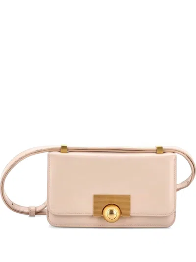 Pre-owned Bottega Veneta Bv Classic Bag Smooth Calfskin Mini Shoulder Bag In Neutral