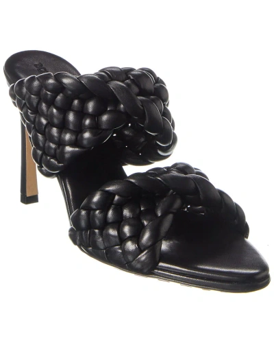 Bottega Veneta Bv Curve Leather Sandal In Black