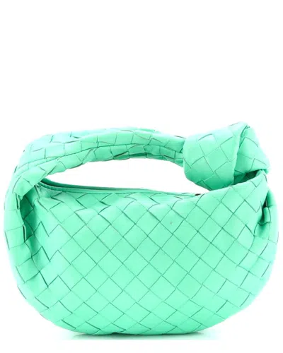 Bottega Veneta Bv Jodie Hobo Intrecciato Nappa Mini (authentic Pre-loved) In Green