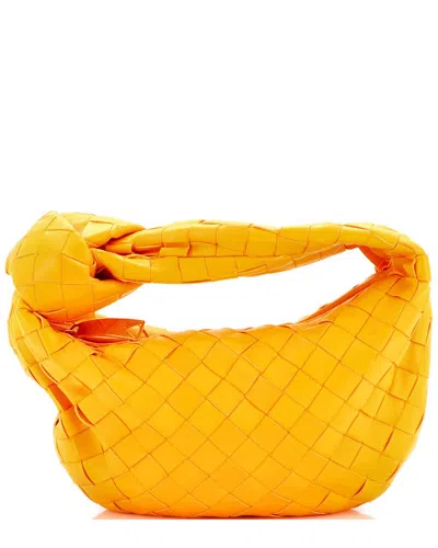 Bottega Veneta Bv Jodie Hobo Intrecciato Nappa Mini (authentic Pre-loved) In Yellow