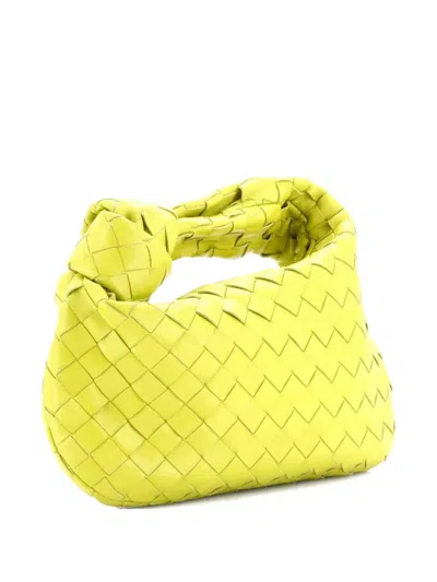 Pre-owned Bottega Veneta Bv Jodie Intrecciato Nappa Mini Hobo Bag In Green