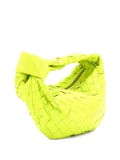 Pre-owned Bottega Veneta Bv Jodie Intrecciato Nappa Mini Hobo Bag In Green