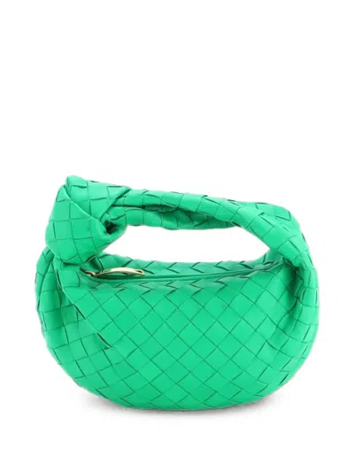 Pre-owned Bottega Veneta Bv Jodie Intrecciato Nappa Mini Hobo Bag In Green