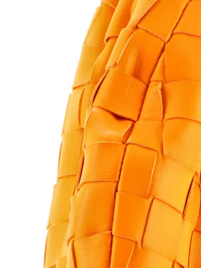 Pre-owned Bottega Veneta Bv Jodie Intrecciato Nappa Mini Hobo Bag In Orange