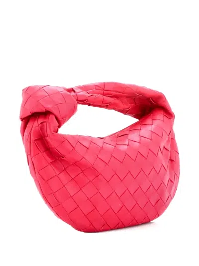 Pre-owned Bottega Veneta Bv Jodie Intrecciato Nappa Mini Hobo Bag In Pink