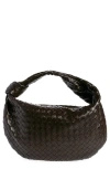 Bottega Veneta Jodie Leather Hobo Bag In Fondant