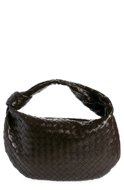 Bottega Veneta Jodie Leather Hobo Bag In Fondant