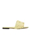 Bottega Veneta Lido Flat Sandal Lemonade In Yellow