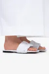 Bottega Veneta 10mm Padded Leather Slide Flats In White