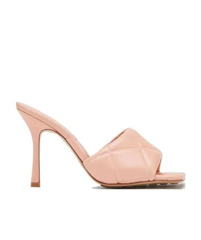 Bottega Veneta Bv Lido Quilted Mules In Nude