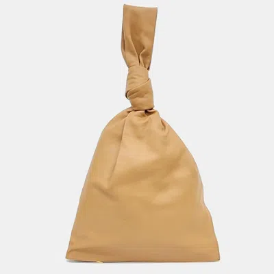 Pre-owned Bottega Veneta Bv Twist Bag In Beige