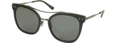 Pre-owned Bottega Veneta Bv0064s 001 Black Anthracite Sunglasses Gray Zeiss Lenses Size 53