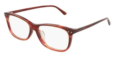 Bottega Veneta Bv0164oa Asian Fit 004 Women's Glasses Red Size 55 - Free Lenses - Blue Light Block Available In Yellow
