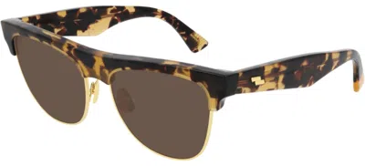 Pre-owned Bottega Veneta Bv1003s Havana/brown (002) Sunglasses