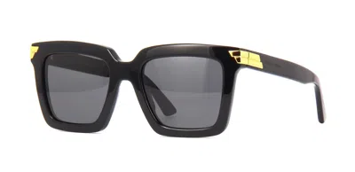 Pre-owned Bottega Veneta Bv1005s Black/grey (001) Sunglasses In Gray