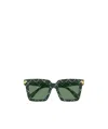 Bottega Veneta Bv1005s Square-frame Sunglasses In Gray