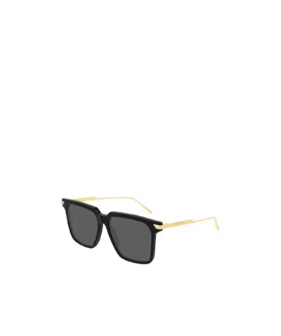 Bottega Veneta Bv1006s Square-frame Sunglasses In Gray