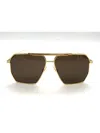 Bottega Veneta Bv1012s Sunglasses In 003 Gold Gold Brown
