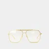 Bottega Veneta Women Aviator Occhiali In Gold
