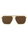 Bottega Veneta Bv1012s Sunglasses In Gold