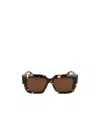 Bottega Veneta Acetate Havana Sunglasses In Brown