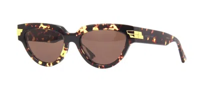 Pre-owned Bottega Veneta Bv1035s Blonde Havana/brown (002) Sunglasses
