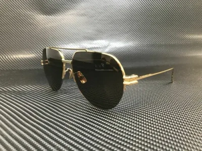 Pre-owned Bottega Veneta Bv1046s 002 Gold Pilot 59 Mm Women's Sunglasses In Brown