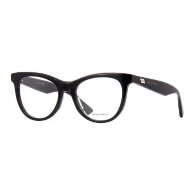 Bottega Veneta Bv1064o001 Cat-eye Eyeglasses In Black
