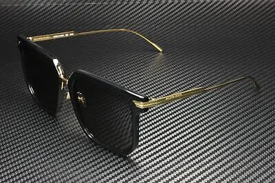 Pre-owned Bottega Veneta Bv1083sa 001 Rectangular Squa Black Grey 57 Mm Women's Sunglasses In Solid Grey