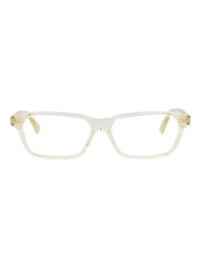Bottega Veneta Bv1098o Eyeglasses In 20127 - Beige Beige Transparent