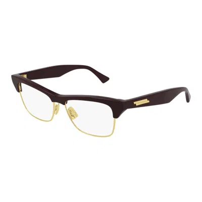 Bottega Veneta Bv1100o003 Metal-frame Eyeglasses In Brown