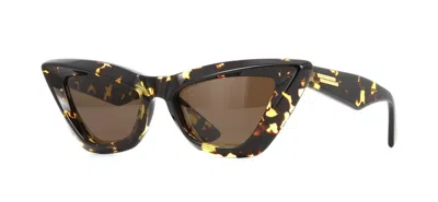 Pre-owned Bottega Veneta Bv1101s Havana/brown (002) Sunglasses