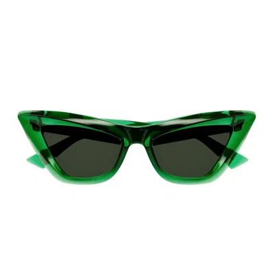 Bottega Veneta Bv1101s-010 - Green Sunglasses
