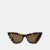 Bottega Veneta Bv1101s Sunglasses -  - Acetate - Havana In Brown