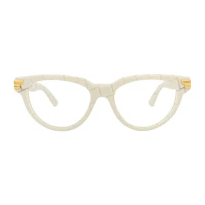 Bottega Veneta Bv1106o004 Cat-eye Full Rim Eyeglasses In Gray