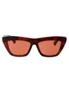 Bottega Veneta Acetate 06j000392 Sunglasses In 006 Havana Havana Orange