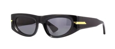 Pre-owned Bottega Veneta Bv1144s Black/grey (001) Sunglasses In Gray