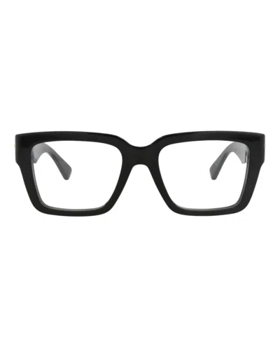 Bottega Veneta Bv1153o Eyeglasses In Black Transparent
