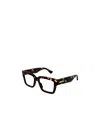 Bottega Veneta Bv1153o Rectangular-frame Glasses In Black
